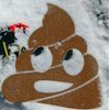 Toejamr - Snowboard Stomp Pad - Poo Emoji - Brown