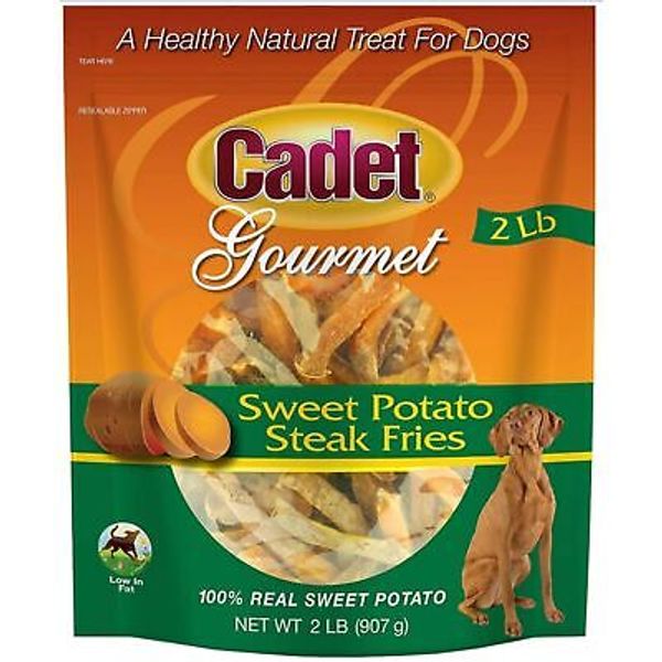 Cadet Gourmet Sweet Potato Steak Fries Dog Treats, 2 Pounds (#C01387)