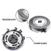 HQ8 Replacement Heads Compatible with Philips Aquatec Shavers, HQ8 Razor Blades Fit for Norelco Aquatec HQ8 Series Electric Shavers PT720 AT880 AT810 Heads, New Upgraded HQ8 Blades, 3-Pack