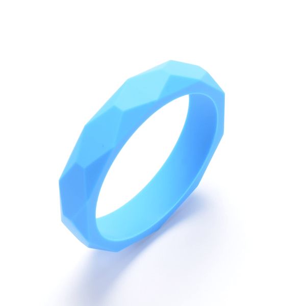 Chuchumz Chewy Bracelet Chewelry Autism ADHD Biting Sensory Child Baby Teething Chew Toy Children Blue