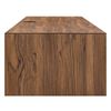 Modway Merit Mid-Century Modern 60" Wall Mount Computer Office Desk in Walnut
