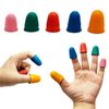 5 Pieces Rubber Thimbles for Finger Tips Protection