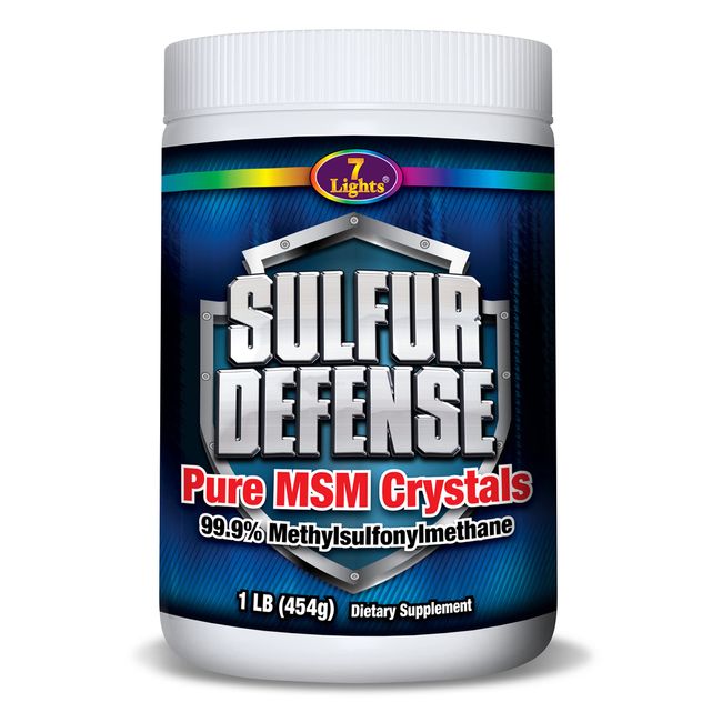 Sulfur Defense Opti-MSM 99.9% Pure MSM Powder Made in the USA - Organic Methylsulfonylmethane Crystals - Vegan, non-GMO, Gluten-Free - Immune System Support, Supports Healthy Joints, Younger Skin, Hair, and Nails