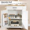 Kitchen Island with Power Outlet, Kitchen Storage Island with Large Worktop, Spi