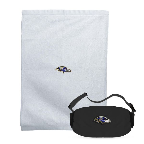 NORTHWEST NFL Baltimore Ravens Quarterback Towel and Handwarmer, One Size, Team Colors