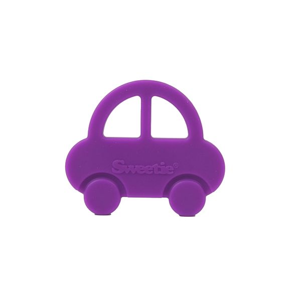 Sweetie Teether Car Toys Silicone Teething for Babies Silicone for Baby Teething (Purple)