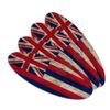 Rustic Distressed Hawaii State Flag Double-Sided Oval Nail File Emery Board Set 4 Pack