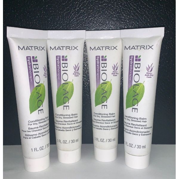 Matrix Biolage Hydra Conditioning Balm 1 oz Travel Dry Stressed Hair (Pack Of 4)