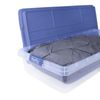 63 Qt Stackable Bin Organizer Clear Plastic Storage Container w/ Lid Double US
