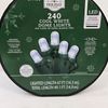 Holiday Time - 240 LED Cool White Dome Lights Green Wire 47 Ft Roll