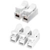 QWORK® 100 Pcs Spring Wire Connectors, CH2 CH3 Electrical Connector Blocks for Electrical Cables (60Pcs CH2 + 40Pcs CH3)