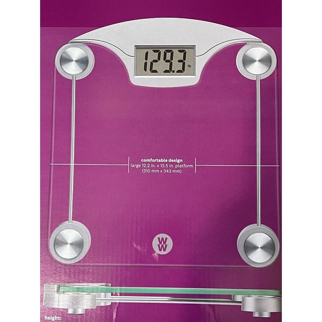 Weight Watchers by Conair Digital Glass and Chrome Scale WW39X