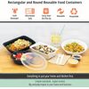 150 PACK 16 OZ Food Containers Meal Prep Microwavable Reusable Plastic Lunch Box