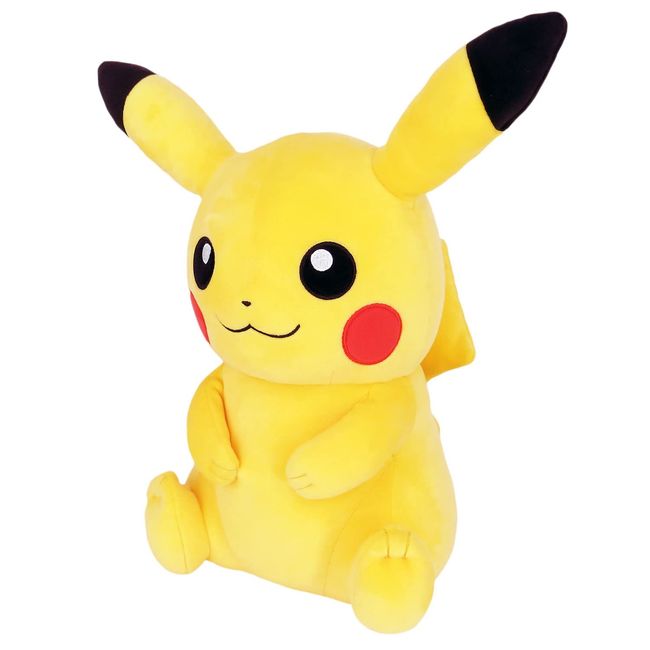 SAN-EI PZ60 Pokémon Plush Merchandise Series Potehagu Cushion Plush Toy, Pikachu