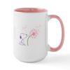 CafePress Snoopy Dandelion 15 oz (444 ml) Ceramic Coffee Mug