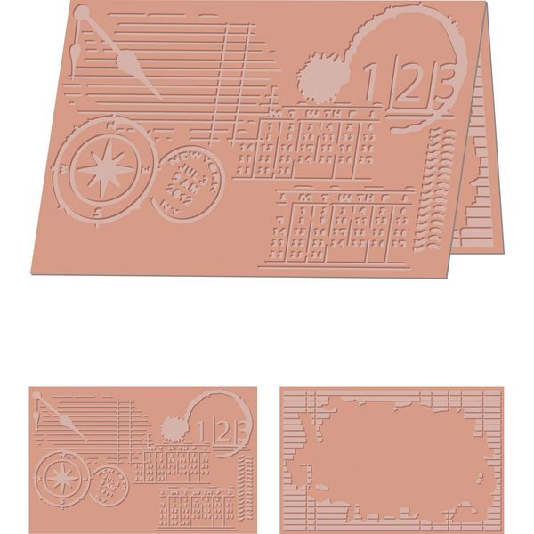 Craftwell USA EF-PER-LTR Perseverance Embossing Folder, 8.5 by 11-Inch