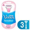 Gillette Venus Women's Disposable Razor with Blades, Sensitive, 3 Count