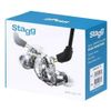 Stagg Professional Dual Driver In Ear Monitors, High Resolution, Sound Isolating, Transparent