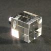Lamp Finial-Modern Crystal Cube Chrome Base
