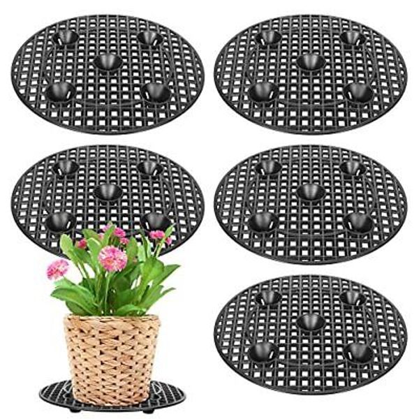 6 Pcs Big Potted Plant Stands 12 Inch Patio & Deck Floor Protectorplant Level Po