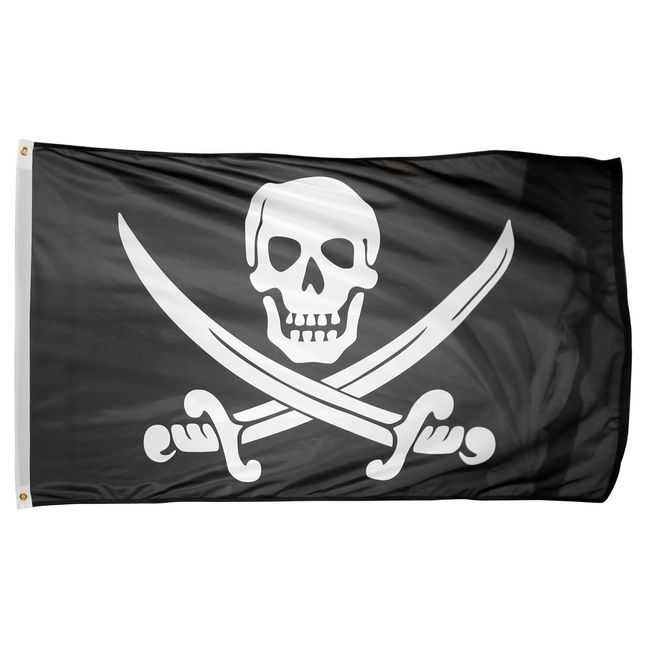 Pirate Big Skull 3ft x 5ft Polyester Flag