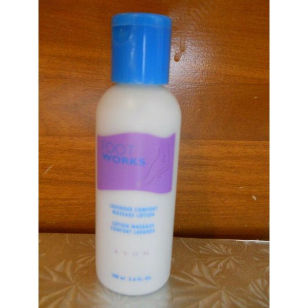 NOS Sealed Avon Foot Works Lavender Comfort Massage Lotion, 3.4 oz