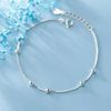 925 Sterling Silver Adjustable Anklet - Flexible Ankle Bracelet (Balls Chain)