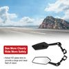 ACROPIX M10 Motorcycle Rear View Mirror Bar End Side Mirror Mount Adjustable Black Plastic Prismatic Shape