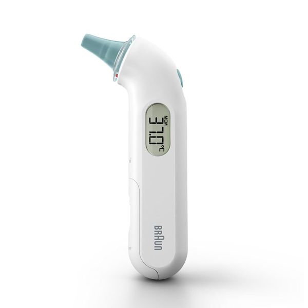 Ear thermometer Braun ThermoScan 3 (professional precision; acoustic fever indicator; safe, hygienic, for the whole family; newborn) IRT3030 White