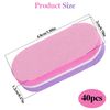 Mini Nail Buffer Blocks, 100/180 Grit Buffing Blocks, Acrylic Nail Buffer Strips (Pink/Purple)