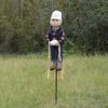 5'11" Rustic Flannel Shirt Scarecrow Fall Yard Stake Outdoor Halloween Decor