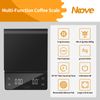 NKOVE Digital Coffee Scale with Timer 3kg/0.1g High Precision Tare Function for Pour Over Maker Brew