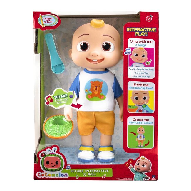 CoComelon Official Deluxe Interactive JJ Doll with Sounds