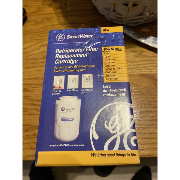 GE SmartWater Refrigerator Filter  Replacement Cartridge, Model GWF 100470-B NEW