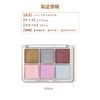 ALLMIRA Mirror Powder Nail Solid 6 Colors Palette Nail Powder Gold Silver Gel Nail Color Nail Parts Home DIY Fine with Sponge Tips (05)