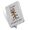 Its Fine I'm Fine Everything is fine cat Joke Fridge Magnet.