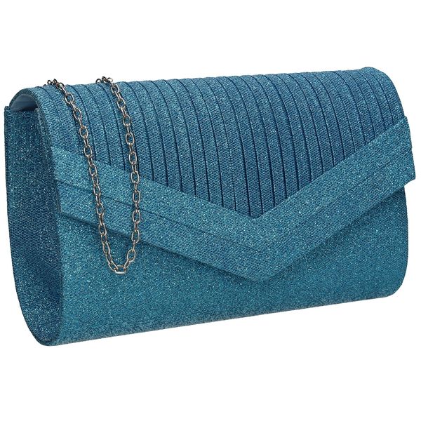 SwankySwans Women's Ruth Clutch Bag, Blue