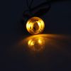 sourcing map 3Pcs Yellow Indicator Light with Buzzer AC/DC 12V, 22mm Panel Mount Flashing Alarm, for Electrical Control Panel, HVAC, DIY Projects