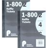 1 - 800 raffle tickets Assorted Colours Security Coded Cloakroom Tickets
