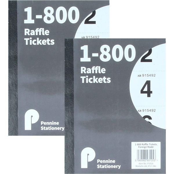 1 - 800 raffle tickets Assorted Colours Security Coded Cloakroom Tickets