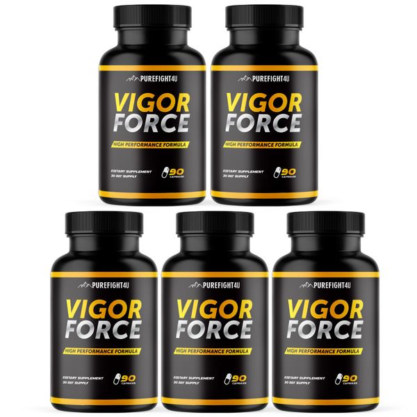 Vigor Force Advanced Male Performance Booster Formula Supplement 90 Caps 5 Pack