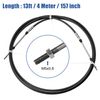 Motoforti 1pcs 13ft 157 Inch Throttle Shift Remote Control Box Cable Black