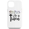 He is Risen Happy Easter He has Risen Cross Jesus Christian Case for iPhone 13