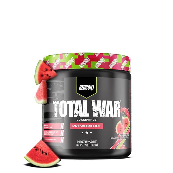 Redcon1 Total War Preworkout 30 Serving Powder Redcon Watermelon