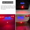 NWpangu Car Rear Brake Light LED High Position 3rd Brake Stop Light Flash Warning Light, Black Shell, 3 Lighting Modes.