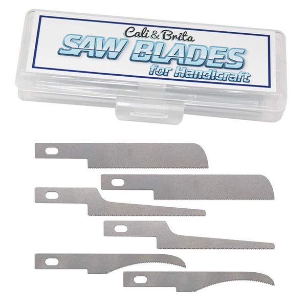 Cali&Brita Replacement Blades (3 Types x 2) Hobby Saws, Crafts, Saws, Blades, Replacement Blades, Plastic Models, Crafts, Includes Exclusive Case