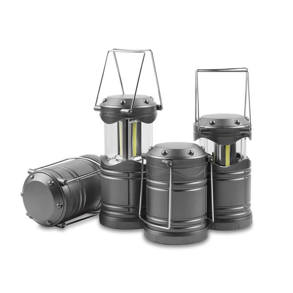 Lichamp LED Lanterns, 4 Pack Pop Up Lanterns for Power Outages, Bright Batter...