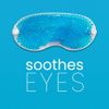 Cooling Eye Mask GLAMZA® Reusable Hot Cold Gel Bead Eye Mask for Dark Circles, Puffy Eyes, Migraine, Headache - Blue