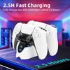 Mcbazel PS5 Edge Controller Charger, PS5 Charging Station, Fast Charging Dock for Playstation 5 Dual sense Controller