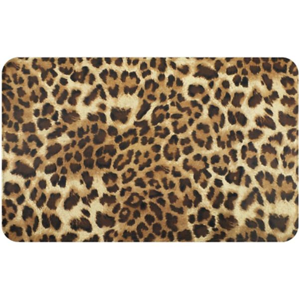 Leopard Cheetah Print Bathroom Rugs Soft Bath Mat Non Slip Absorbent Indoor Floo